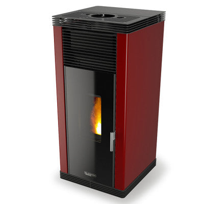 Poêle à granulés sans électricité étanche VERONICA SN Rouge