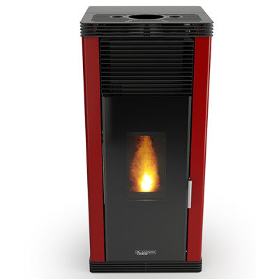 Poêle à granulés sans électricité étanche VERONICA SN Rouge