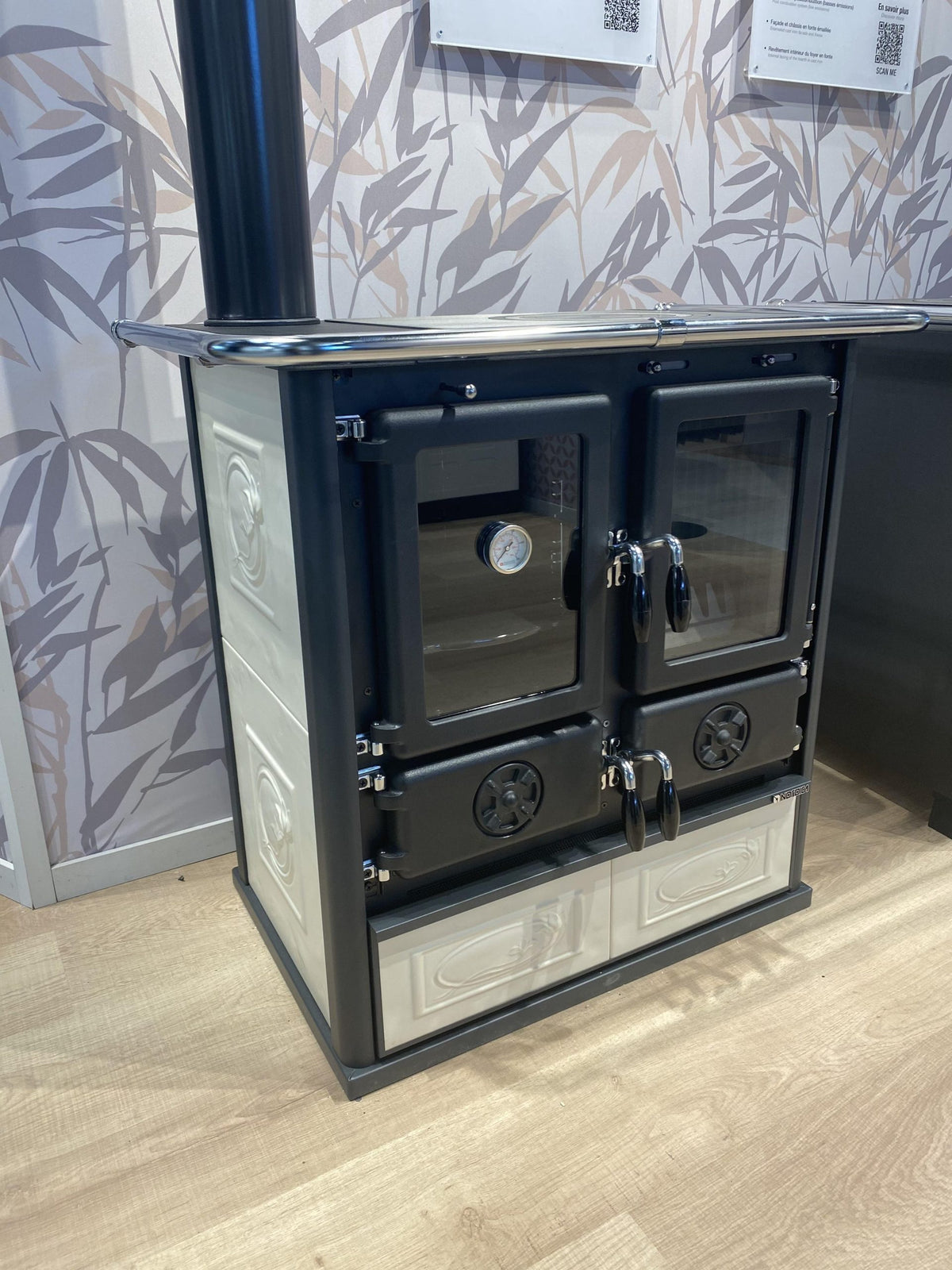 Cuisinière à bois LA NORDICA Rosetta SX.16 Ceramica 7,9 kW – habillage céramique – Image 5