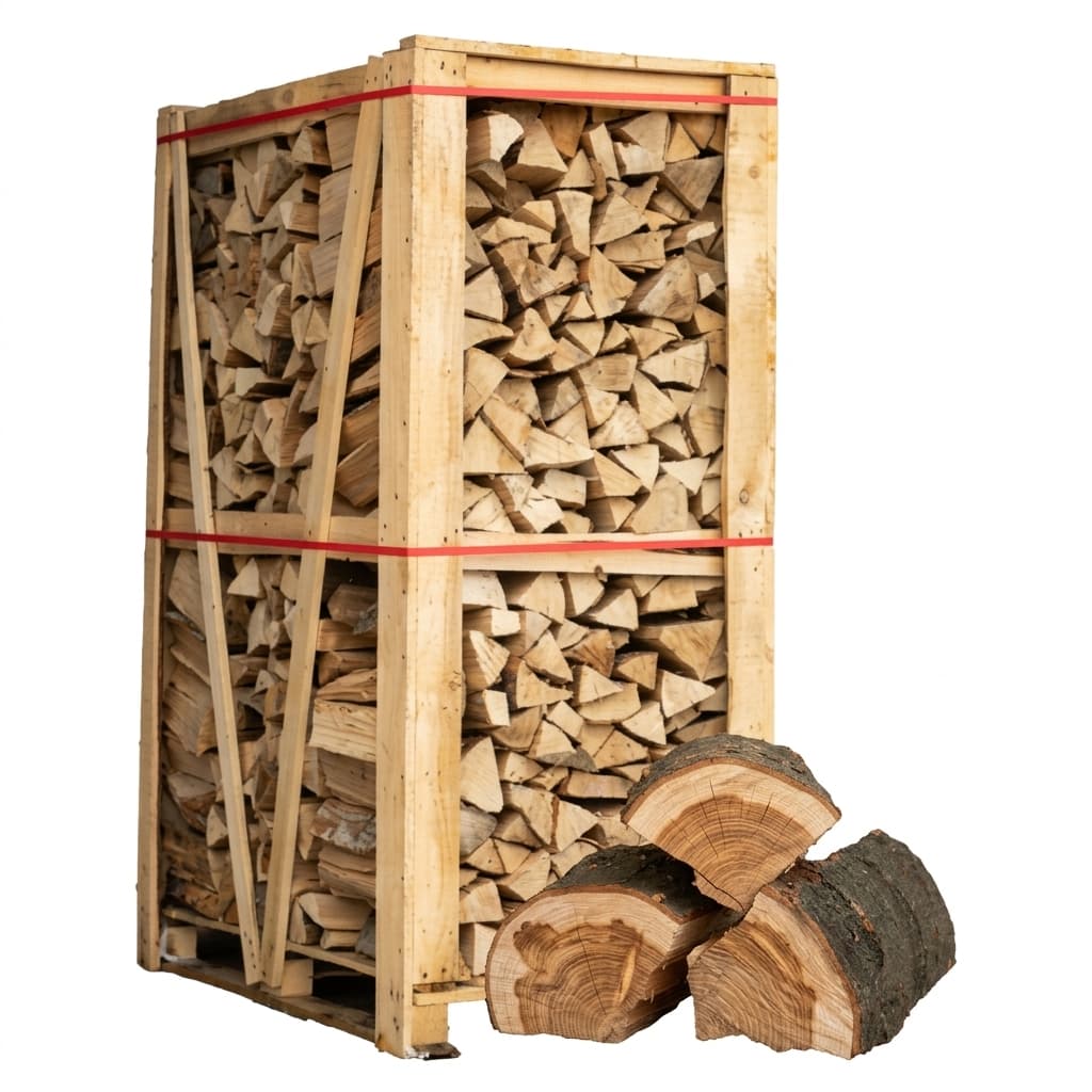 BoisPasCher — Lot 2 Palettes Bûches Chêne-Hêtre 40cm Prix Bas