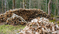 Stère de bois fendu, en vrac