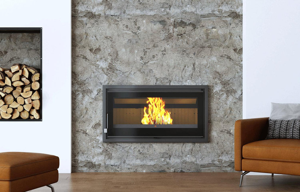 Insert à bois canalisable FIREMATIC Ontario 14,5 kW – vision panoramique, 390 m³