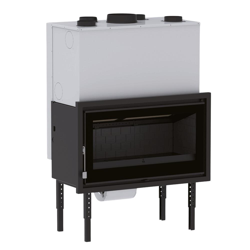 Insert à bois canalisable FIREMATIC Ontario 14,5 kW – vision panoramique, 390 m³ – Image 3