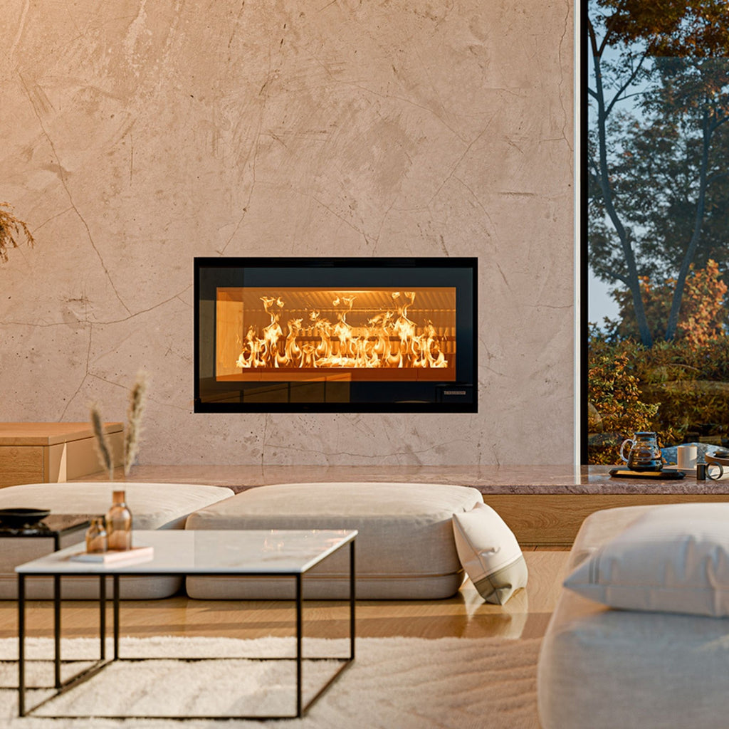 Insert à bois THERMOROSSI Skyline 1000 – 7,9 kW, grandes bûches 80 cm, EcoDesign 2022