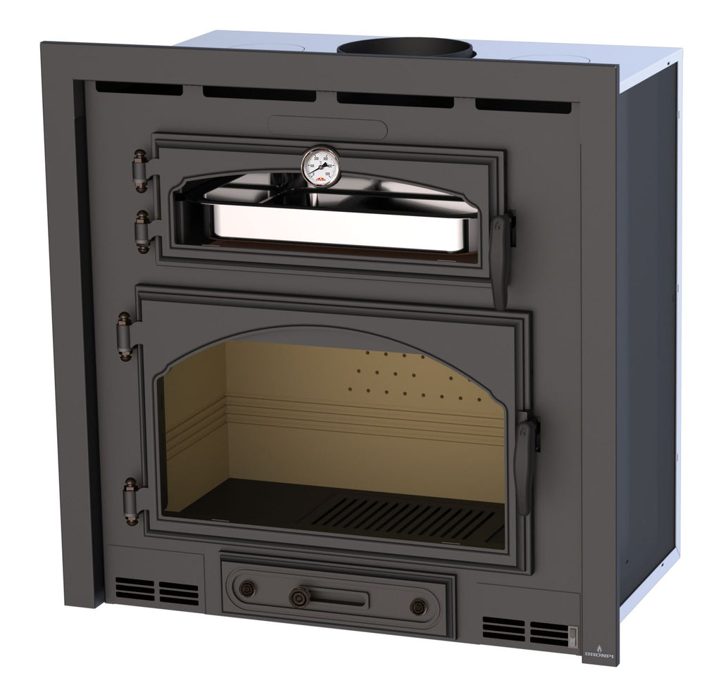 Insert à bois canalisable BRONPI Everest 15 kW – chauffage multi-pièces, bûches 65 cm – Image 3
