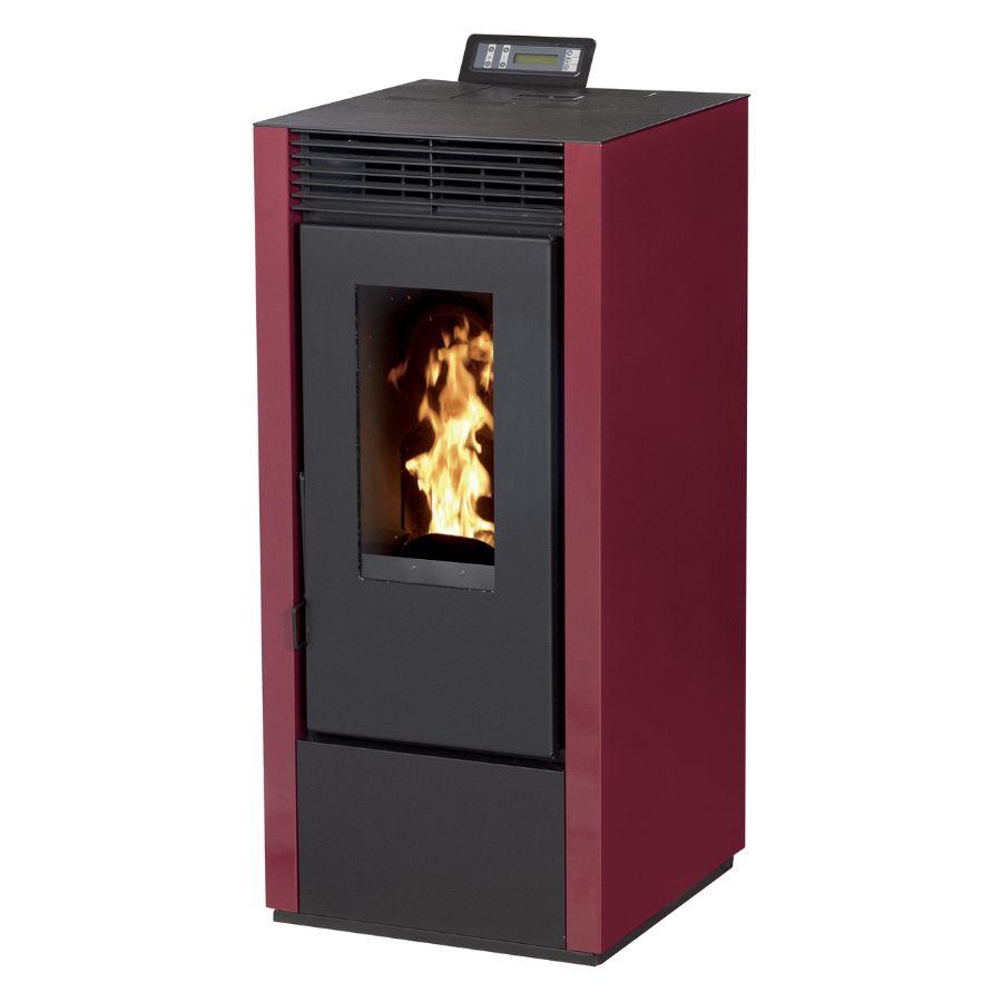 Pack poêle à granulés étanche INTERSTOVES Marina 14 kW + kit ventouse – réservoir 25 kg