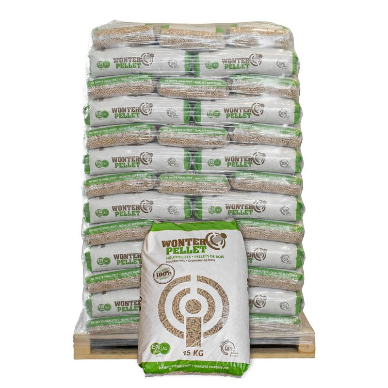 Granulés de Bois / Pellets Premium 100% Résineux (Palette 66 sacs - 990 kg)