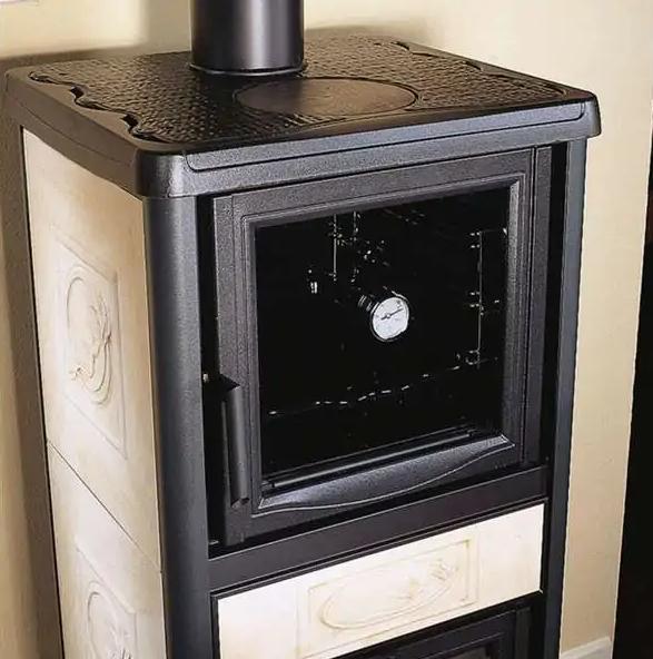 Poêle à bois avec four LA NORDICA Rossella Plus Forno.165 Ceramica 9,4 kW – Image 3