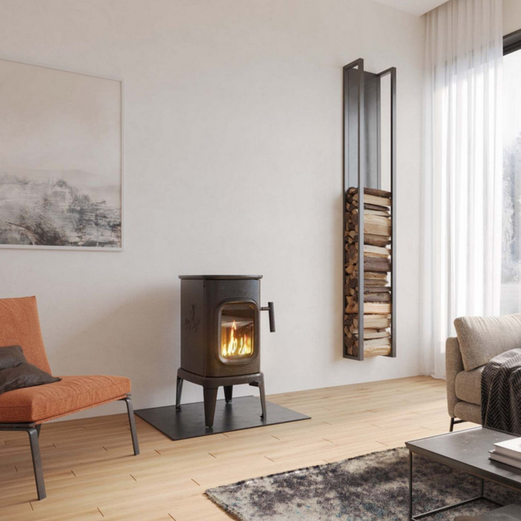 Poêle à bois en fonte DOVRE Saga 101 7,5 kW – design intemporel, EcoDesign 2022 – Image 4