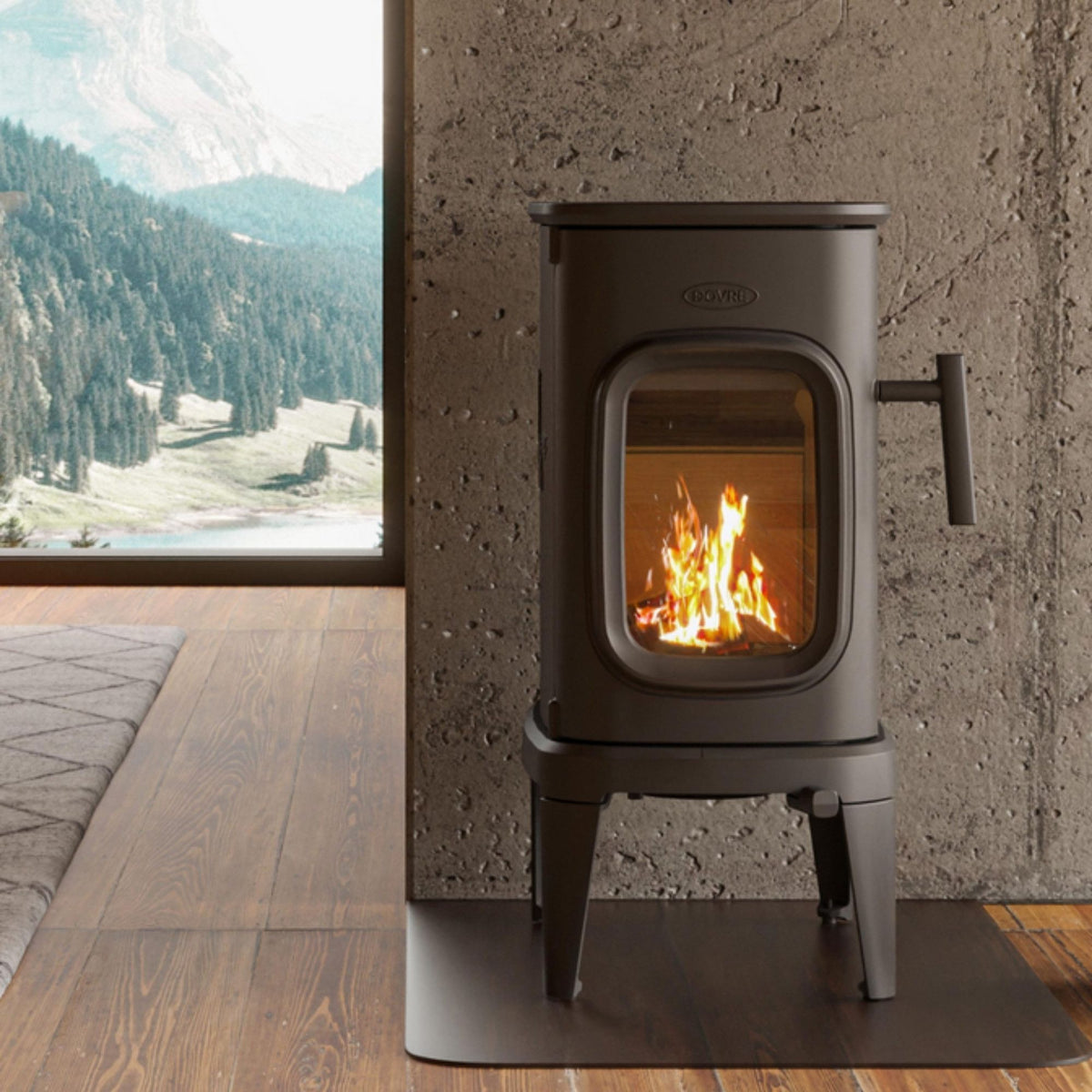 Poêle à bois en fonte DOVRE Saga 101 7,5 kW – design intemporel, EcoDesign 2022 – Image 5