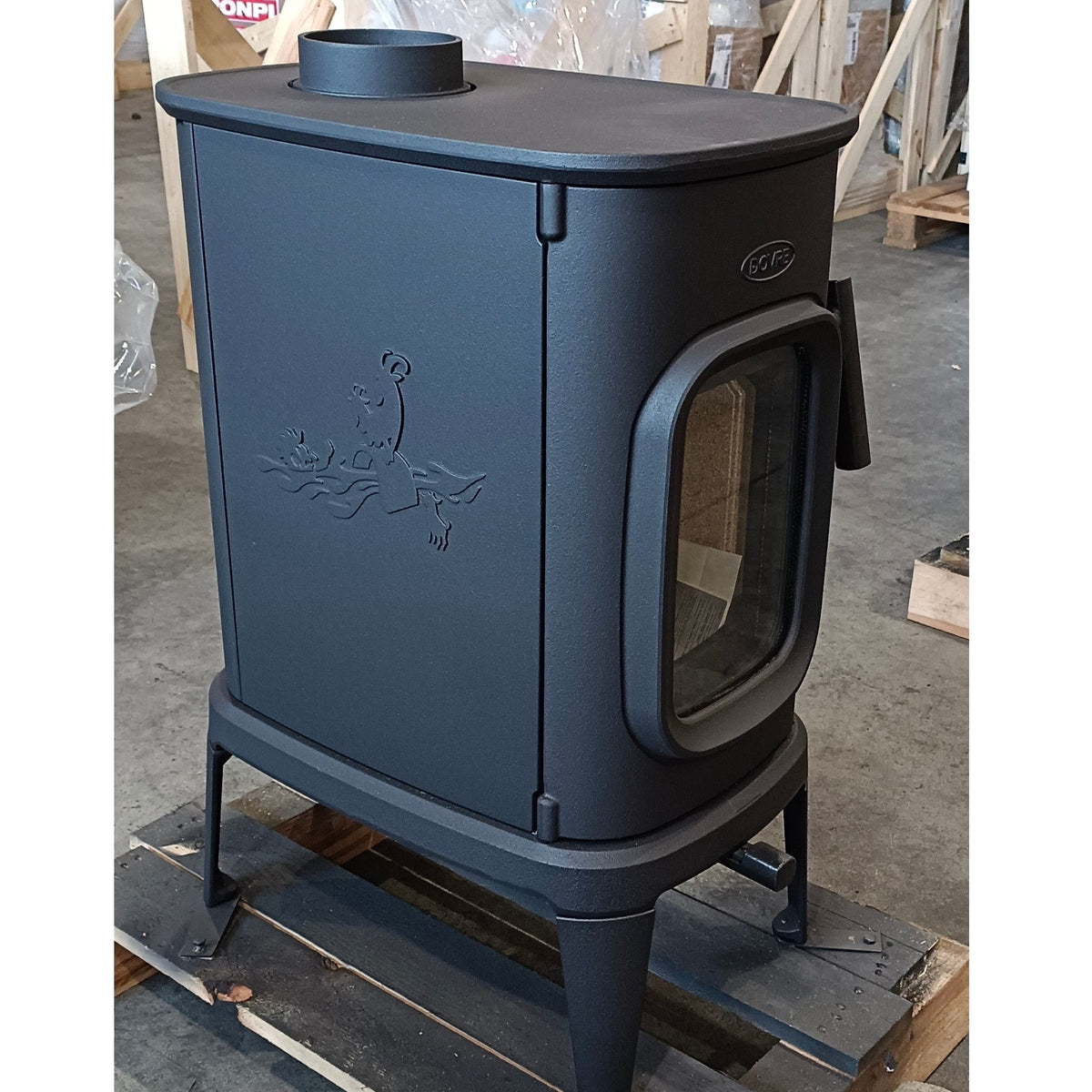 Poêle à bois en fonte DOVRE Saga 101 7,5 kW – design intemporel, EcoDesign 2022 – Image 9