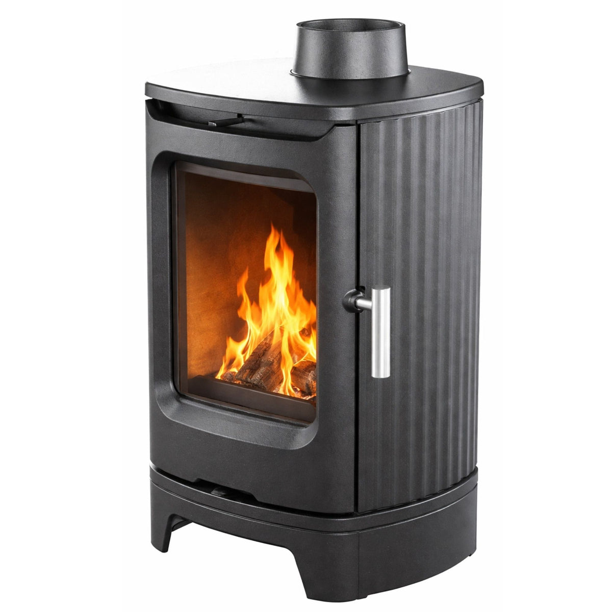 Poêle à bois en fonte SUPRA André 5,9 kW – compact, Flamme Verte 7* – Image 2