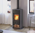 Poêle à bois en pierre volcanique LA NORDICA Asia 7 kW – rendement 86 %, 201 m³