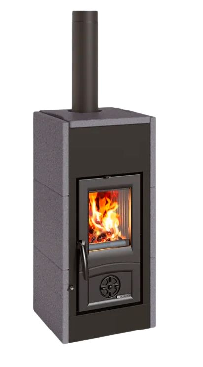 Poêle à bois en pierre volcanique LA NORDICA Asia 7 kW – rendement 86 %, 201 m³ – Image 2