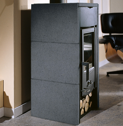 Poêle à bois en pierre volcanique LA NORDICA Asia 7 kW – rendement 86 %, 201 m³ – Image 6