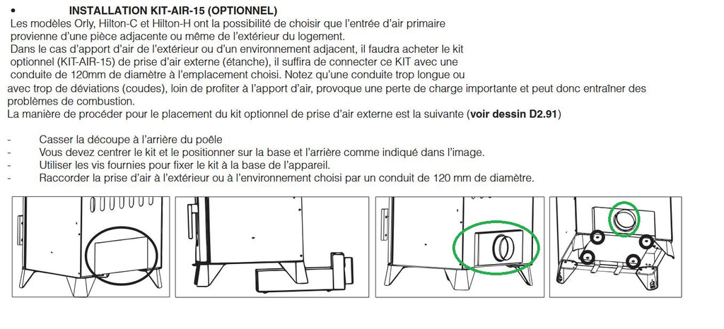 Poêle à bois BRONPI Orly 6 kW raccordable – compact, bûches 55 cm – Image 6