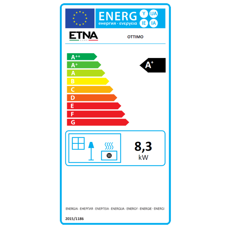 Poêle à granulés étanche Ottimo Silenzio - 9,2 Kw