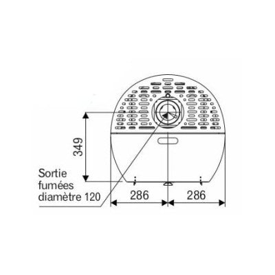 Poêle à granulés sans électricité étanche SOFIA SN Blanc