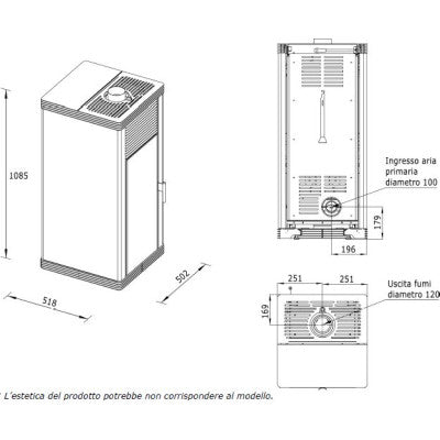 Poêle à granulés sans électricité étanche VERONICA SN Blanc